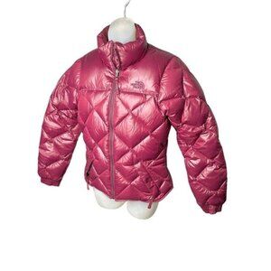 XS The North Face Maroon Burgundy Puffer Coat Womens Down Filled